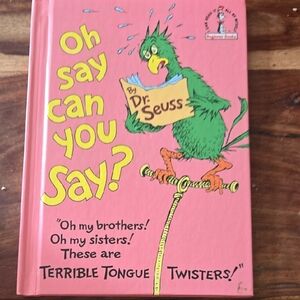 Dr. Seuss Pink and Green 'Oh Say Can You Say?' Book